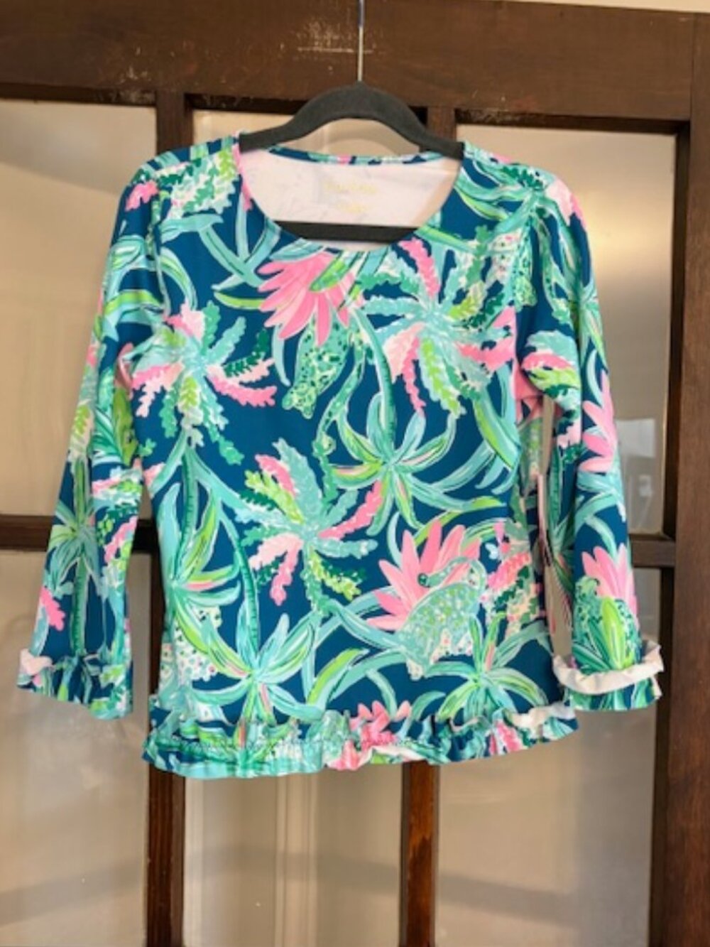 Lilly Pulitzer Margo UPF 50+ Rashguard, Size 12